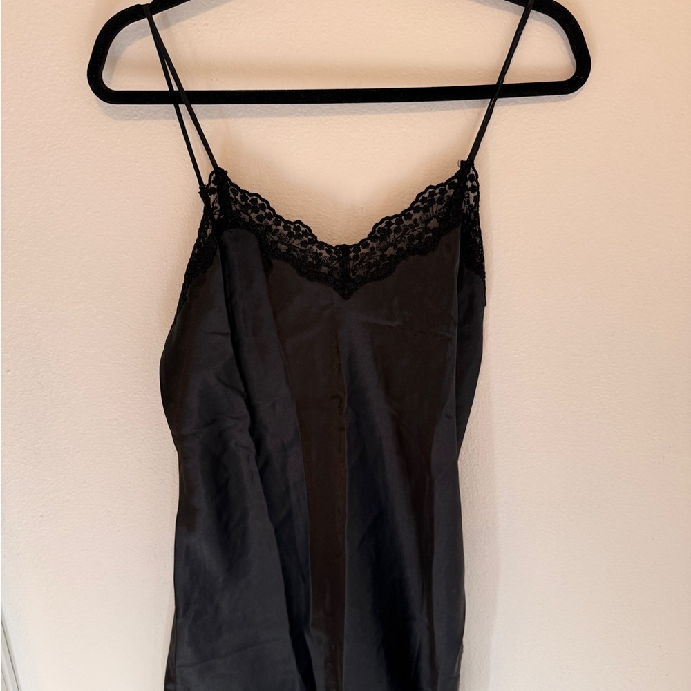 Elegant Black Lace Chemise